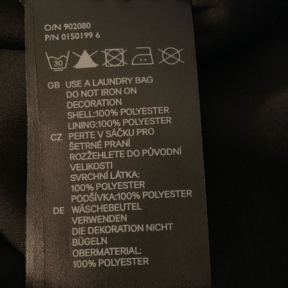 COPY - B&M beaded shoulders black dress size 4 - Picture 5 of 5